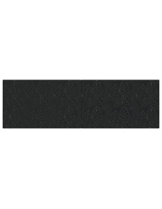 Testiera da Muro DELFT Nero Legno ingegnerizzato 2