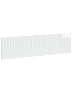 Testiera da Muro HOORN Bianco Lucido Legno ingegnerizzato