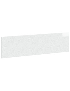Testiera da Muro DELFT Bianco Lucido Legno ingegnerizzato