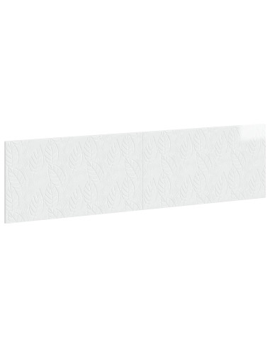 Testiera da Muro DELFT Bianco Lucido Legno ingegnerizzato