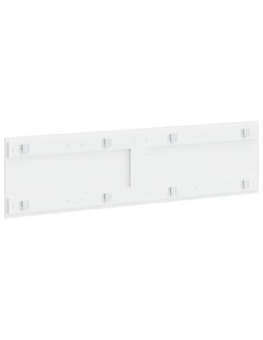 Testiera da Muro ZWOLLE Bianco Lucido Legno ingegnerizzato