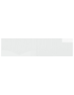 Testiera da Muro HOORN Bianco Lucido Legno ingegnerizzato 2