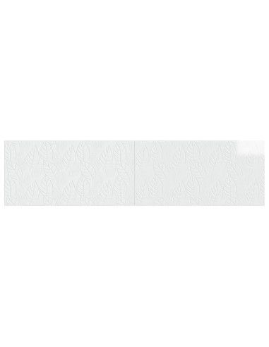 Testiera da Muro DELFT Bianco Lucido Legno ingegnerizzato