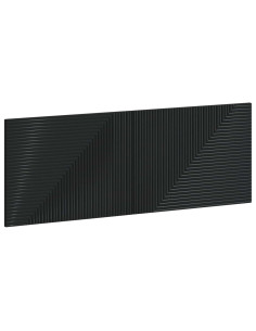 Testiera da Muro HAARLEM Nero Legno ingegnerizzato