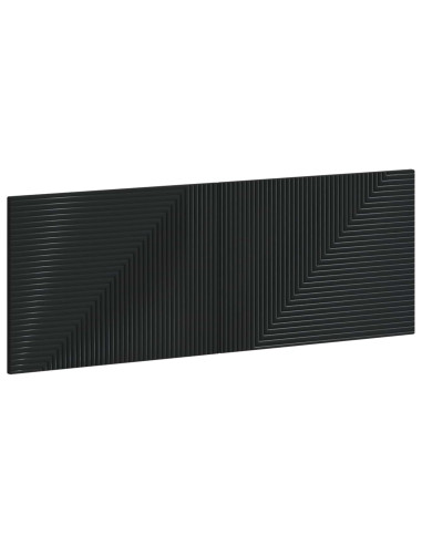 Testiera da Muro HAARLEM Nero Legno ingegnerizzato