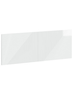 Testiera da Muro HAARLEM Bianco Lucido Legno ingegnerizzato