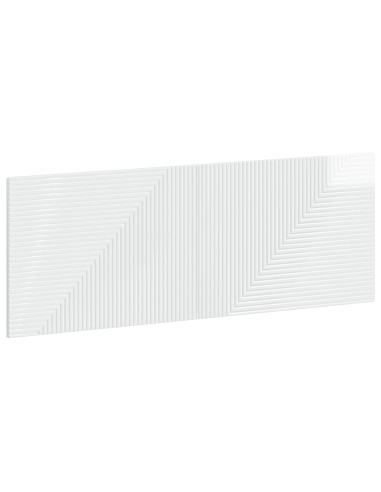 Testiera da Muro HAARLEM Bianco Lucido Legno ingegnerizzato