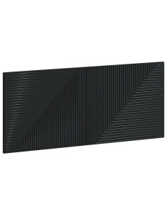 Testiera da Muro HAARLEM Nero Legno ingegnerizzato