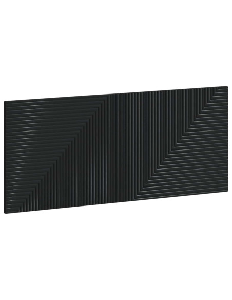 Testiera da Muro HAARLEM Nero Legno ingegnerizzato