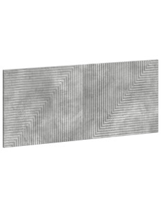 Testiera da Muro HAARLEM Grigio Cemento Legno ingegnerizzato