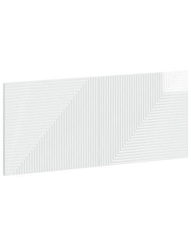 Testiera da Muro HAARLEM Bianco Lucido Legno ingegnerizzato