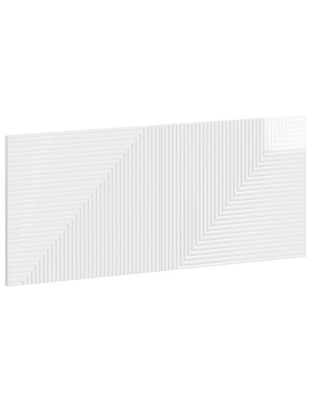 Testiera da Muro HAARLEM Bianco Lucido Legno ingegnerizzato
