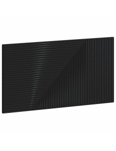 Testiera da Muro HAARLEM Nero Legno ingegnerizzato