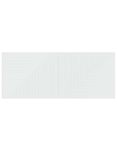 Testiera da Muro HAARLEM Bianco Legno ingegnerizzato