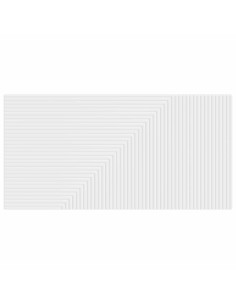 Testiera da Muro HAARLEM Bianco Legno ingegnerizzato 2