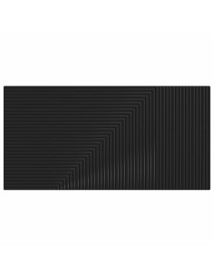 Testiera da Muro HAARLEM Nero Legno ingegnerizzato 2