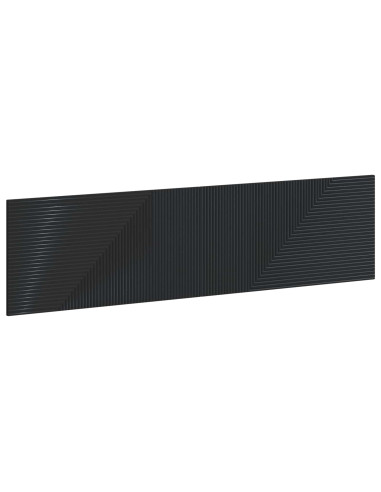 Testiera da Muro HAARLEM Nero Legno ingegnerizzato