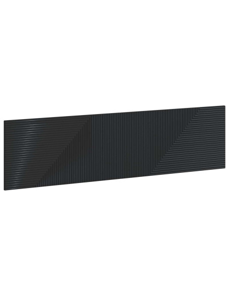Testiera da Muro HAARLEM Nero Legno ingegnerizzato