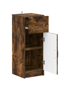 Mobiletto da Bagno UTRECHT Rovere Fumo 30 x 31 x 77 cm 2