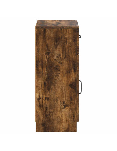 Mobiletto da Bagno UTRECHT Rovere Fumo 30 x 31 x 77 cm