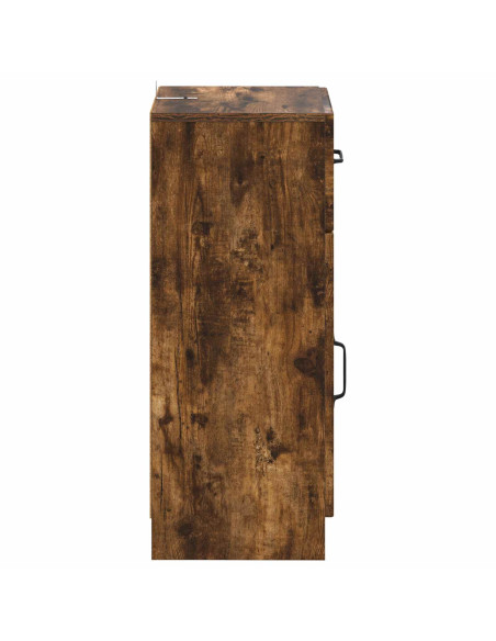 Mobiletto da Bagno UTRECHT Rovere Fumo 30 x 31 x 77 cm