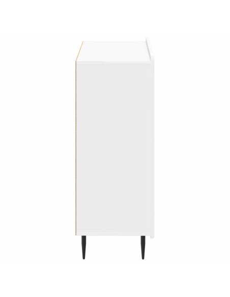 Mobiletto da Bagno ZWOLLE Bianco Lucido 59,5 x 31 x 79,5 cm