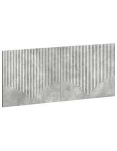 Testiera da Muro HOORN Grigio Cemento Legno ingegnerizzato