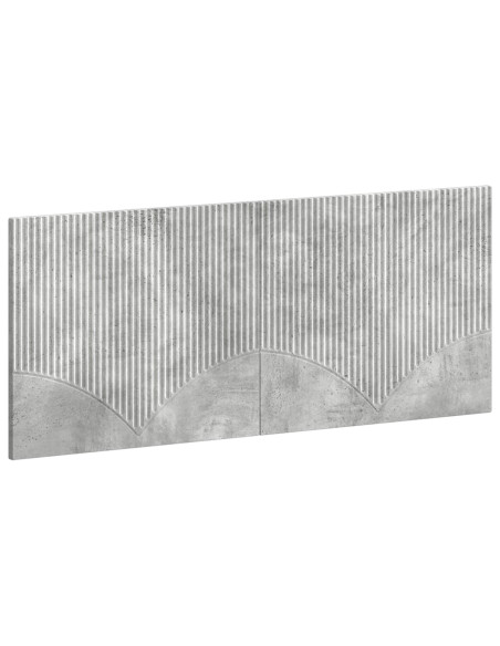 Testiera da Muro HOORN Grigio Cemento Legno ingegnerizzato