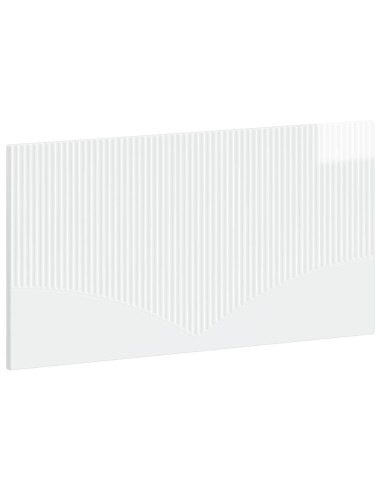 Testiera da Muro HOORN Bianco Lucido Legno ingegnerizzato