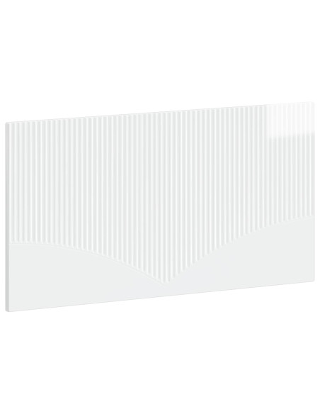 Testiera da Muro HOORN Bianco Lucido Legno ingegnerizzato