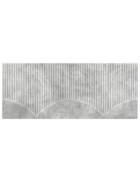 Testiera da Muro HOORN Grigio Cemento Legno ingegnerizzato