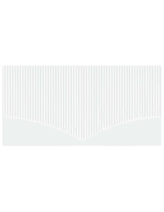 Testiera da Muro HOORN Bianco Legno ingegnerizzato 2