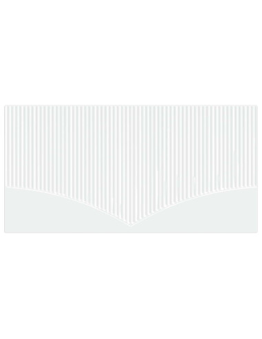 Testiera da Muro HOORN Bianco Legno ingegnerizzato