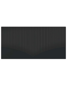 Testiera da Muro HOORN Nero Legno ingegnerizzato 2