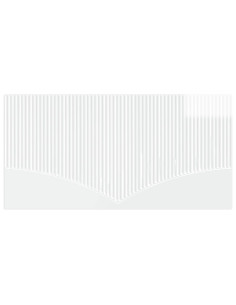 Testiera da Muro HOORN Bianco Lucido Legno ingegnerizzato 2