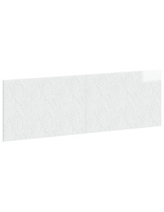 Testiera da Muro DELFT Bianco Lucido Legno ingegnerizzato