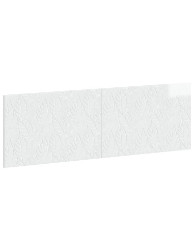 Testiera da Muro DELFT Bianco Lucido Legno ingegnerizzato