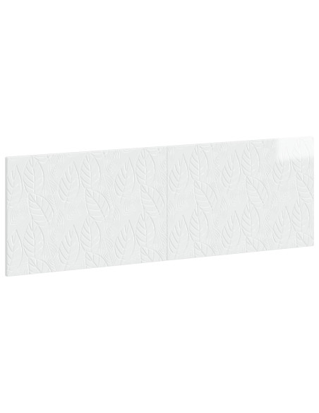 Testiera da Muro DELFT Bianco Lucido Legno ingegnerizzato