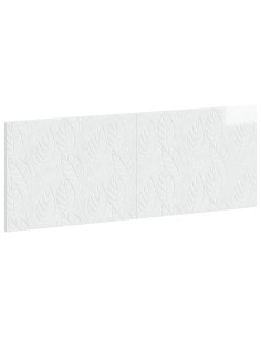 Testiera da Muro DELFT Bianco Lucido Legno ingegnerizzato