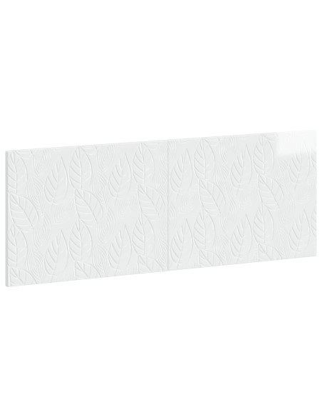 Testiera da Muro DELFT Bianco Lucido Legno ingegnerizzato