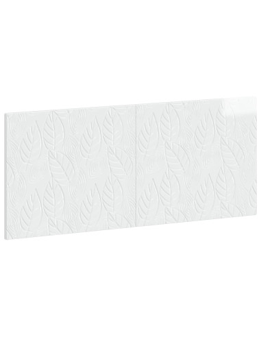 Testiera da Muro DELFT Bianco Lucido Legno ingegnerizzato