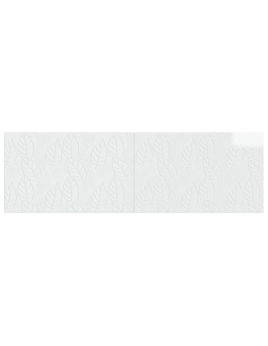 Testiera da Muro DELFT Bianco Lucido Legno ingegnerizzato