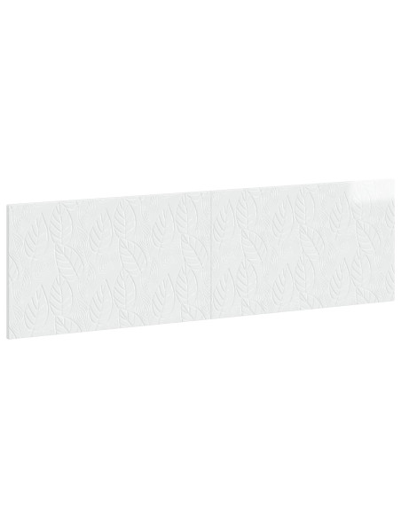 Testiera da Muro DELFT Bianco Lucido Legno ingegnerizzato