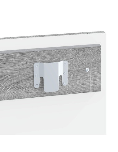 Testiera da Muro DELFT Sonoma grigio Legno ingegnerizzato