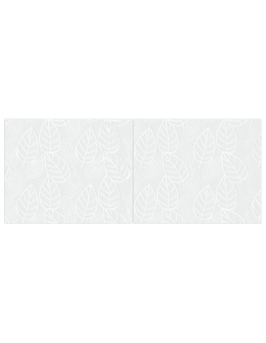 Testiera da Muro DELFT Bianco Legno ingegnerizzato