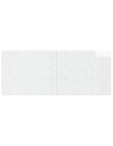 Testiera da Muro DELFT Bianco Lucido Legno ingegnerizzato