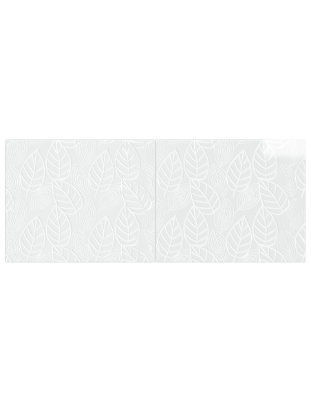 Testiera da Muro DELFT Bianco Lucido Legno ingegnerizzato