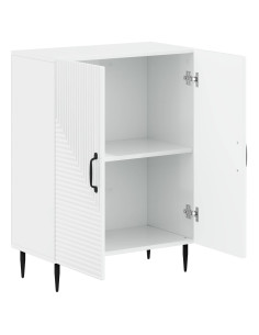 Mobiletto da Bagno HAARLEM Bianco Lucido 59,5 x 31 x 80 cm 2