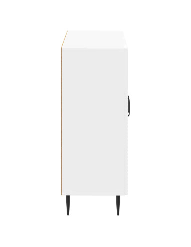 Mobiletto da Bagno HAARLEM Bianco Lucido 59,5 x 31 x 80 cm