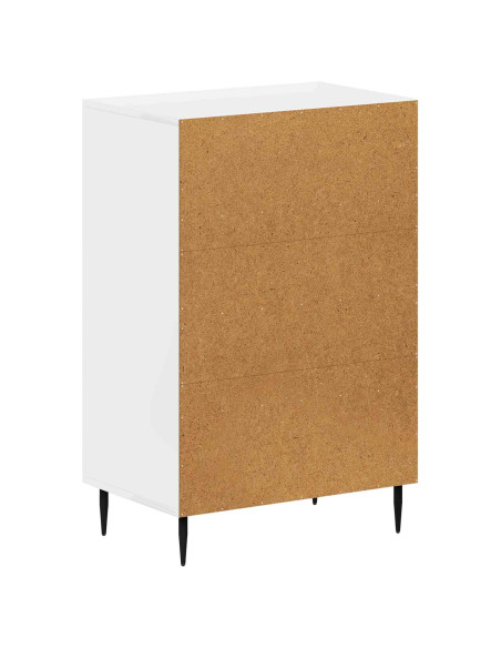 Mobiletto da Bagno HAARLEM Bianco Lucido 59,5 x 31 x 80 cm